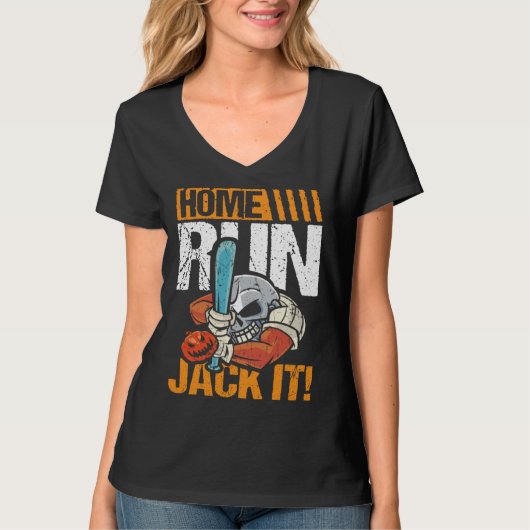 Home run jack it baseball player and baseball T-Shirt (Vorderseite)