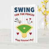 Home Run Love Valentine Card Karte (Gelbe Blume)