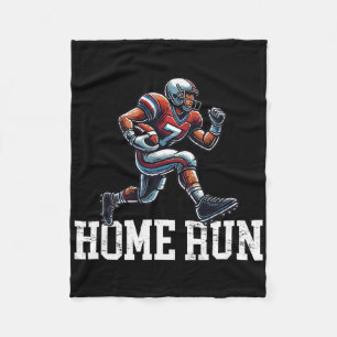 Home Run Lustig Bysebyll Footbyll Mash-up Fleecedecke