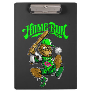 Home Run Monkey Baseball -> Home Run Monkey Baseba Klemmbrett