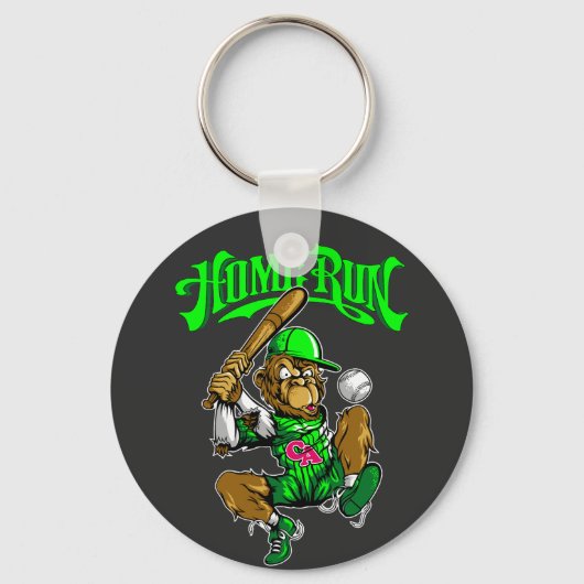 Home Run Monkey Baseball is not translated as it s Schlüsselanhänger (Vorderseite)