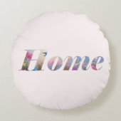 Home Rundes Kissen (Vorderseite)
