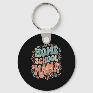 Home School Mama Boho Regenbogen Mit Herz Schlüsselanhänger