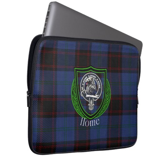 Home Scottish Clan Tartan and Crest  Laptopschutzhülle (Vorne Rechts)