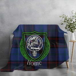 Home Scottish Clan Tartan Crest Fleecedecke