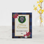 Home Scottish Clan Tartan & Crest Karte (Gelbe Blume)