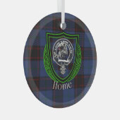 Home Scottish Clan Tartan & Crest Ornament Aus Glas (Vorderseite Rechts)