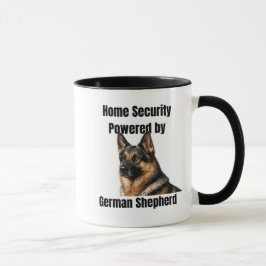 Home Security Powered by German Shepherd Tasse