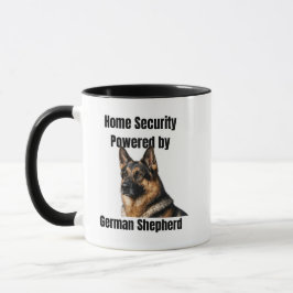 Home Security Powered by German Shepherd Tasse