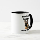 Home Security Powered by German Shepherd Tasse (VorderseiteRechts)