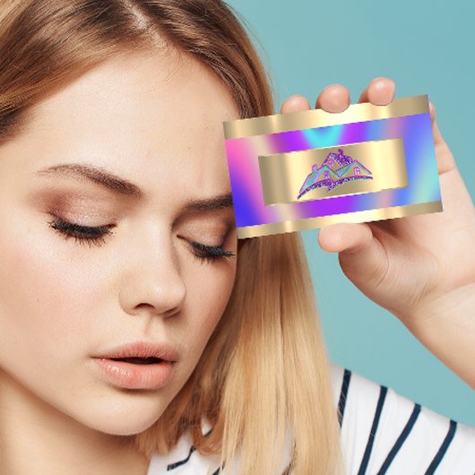 Home Services Estate Agency QRCode Logo Holograph Visitenkarte