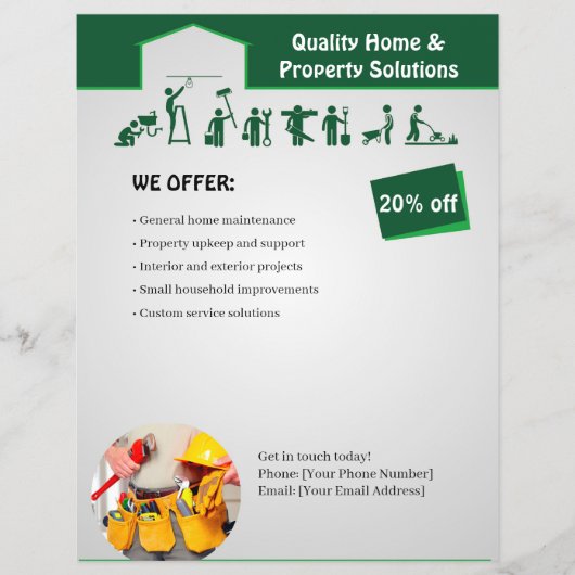 Home Services Flyer Template (Vorne)