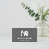 Home | Staubwedel (Textur) Visitenkarte (Stehend Vorderseite)