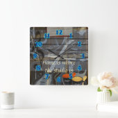 Home Studio Clock Quadratische Wanduhr (Zuhause)