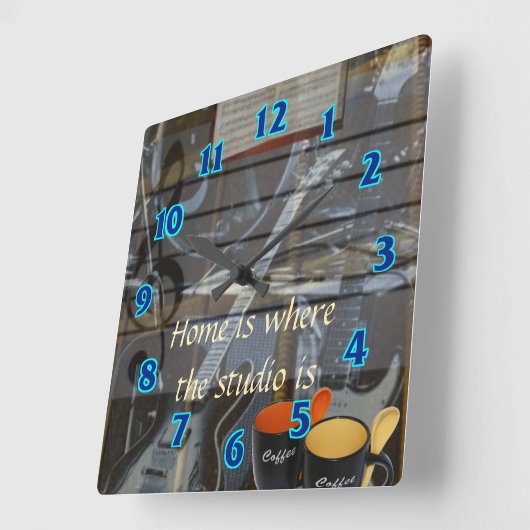Home Studio Clock Quadratische Wanduhr (Winkel)