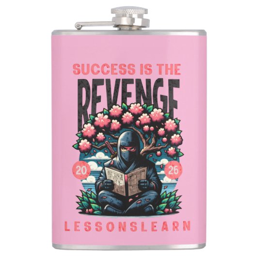  HOME SUCCESS REVENGE LESSONS LEARN VINYL FLASK  FLACHMANN (Vorderseite)