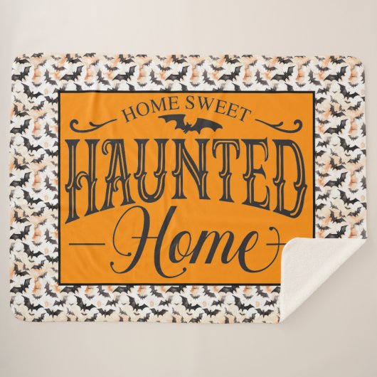Home Sweet Haunted Home Sherpadecke (Vorderseite (Horizontal))