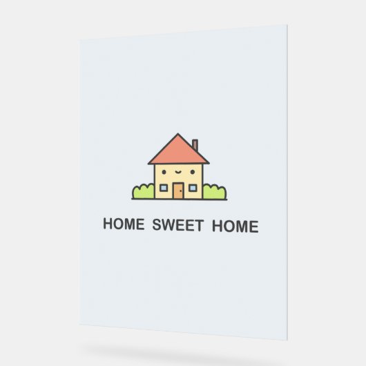 Home Sweet Home Acrylschild (Winkel)