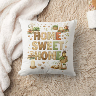Home Sweet Home Bauernhaus Landhausstil Rustikal  Kissen