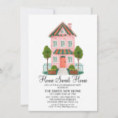 Home Sweet Home Housewarming Party Invitation Card Einladung (Vorderseite)