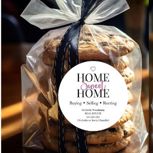 Home Sweet Home Immobilien Cookie Aufkleber