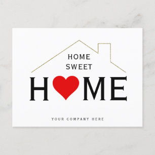 Home Sweet Home Immobilienwerbung  Postkarte