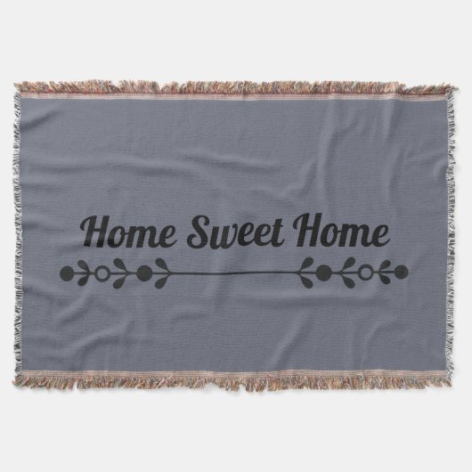 Home Sweet Home Minimale Typografie Decke (Vorderseite)