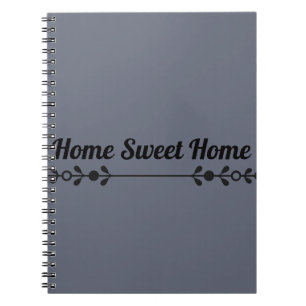 Home Sweet Home Minimale Typografie Notizblock