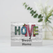Home Sweet Home New Address Announcement Postcard Postkarte (Stehend Vorderseite)