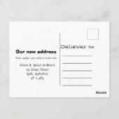 Home Sweet Home New Address Announcement Postcard Postkarte (Rückseite)