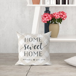 Home Sweet Home Personalisiert Kissen