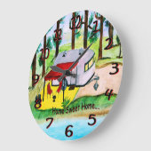 home sweet home wall clock große wanduhr (Winkel)