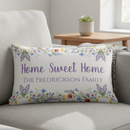 Home Sweet Home Warm Family Welcome Housewarming Lendenkissen