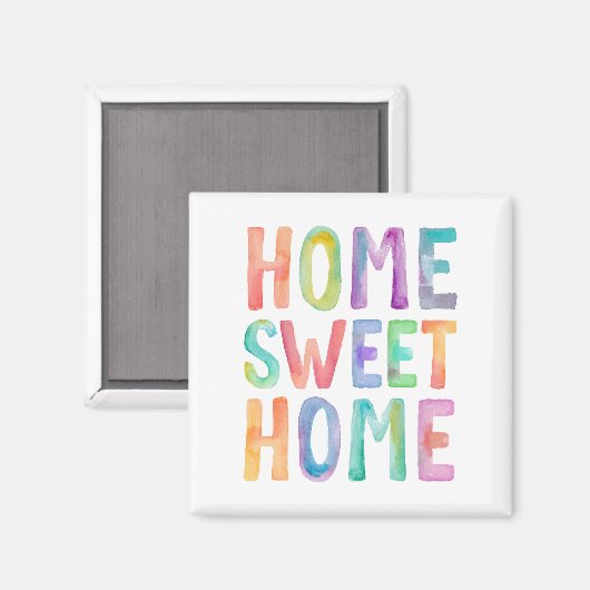 HOME SWEET HOME WATERCOLOR | MAGNET (Vorderseite/Rückseite)