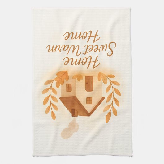 Home sweet warm home geschirrtuch (Vertikal)