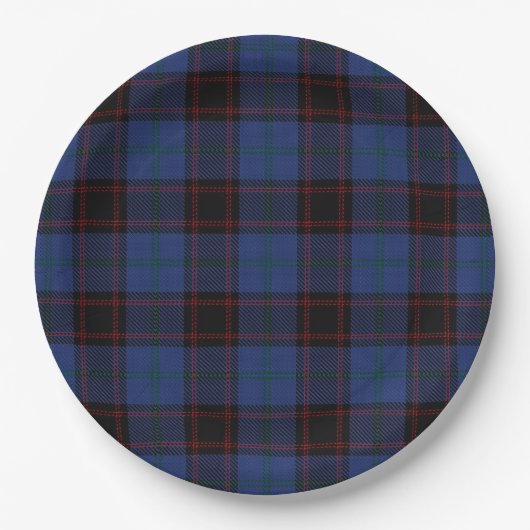 Home Tartan Pappteller (Vorderseite)