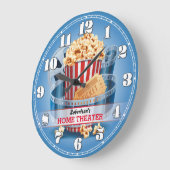 Home Theater Cinema Personalizable Wall Clock Große Wanduhr (Winkel)