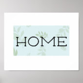 Home, Typography Wall Art, Printable Art Poster (Vorne)