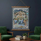 Home Wandteppich Mit Holzrahmen