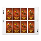 Homebew Beer Labels mit Funny Turkey (Vorne)