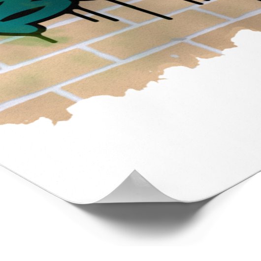 Homeboy Graffiti-Design Poster (Ecke)