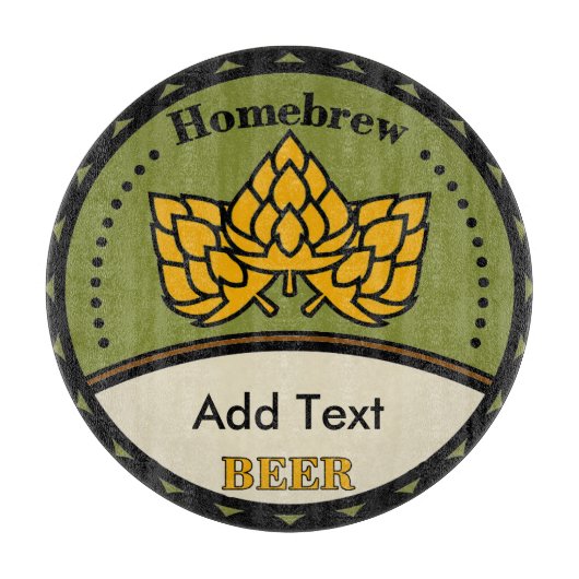Homebrew Beer, Text bearbeiten Schneidebrett (Vorderseite)