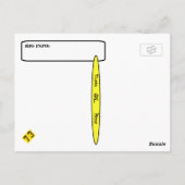 Homebrew Ham QSL Card Anpassen! Postkarte (Rückseite)