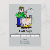 Homebrew Ham QSL Card Anpassen! Postkarte (Vorderseite)