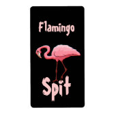 Homebrewing Flamingo Spit Beer Wine Fun Labels (Vorne)