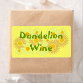 Homebrewing Homemade Dandelion Wine Labels Flasche (Insitu)