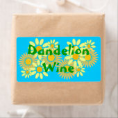 Homebrewing Homemade Dandelion Wine Labels Flasche (Insitu)