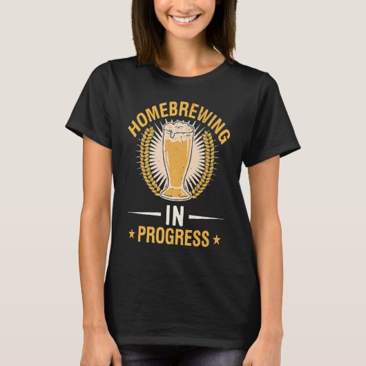 Homebrewing In Progress Beer Brewing Alcohol Drink T-Shirt (Vorderseite)