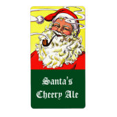 Homebrewing Pipe Smoke Happy Santa Labels (Vorne)