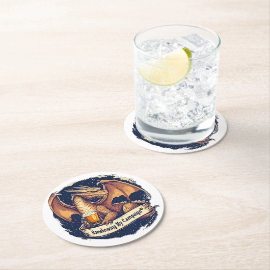 Homebrewing RPG-Untersetzer Runder Pappuntersetzer (Vor Ort)